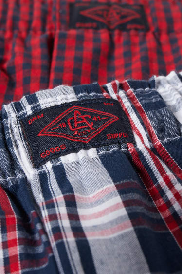 Herren - Multipack 2er - Boxershorts - gewebt - dunkelrot