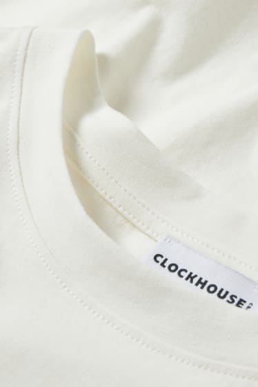 Donna - CLOCKHOUSE - t-shirt - bianco crema