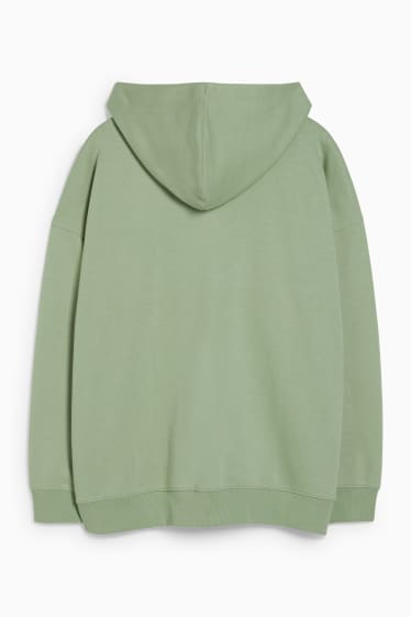 Donna - CLOCKHOUSE - felpa con zip e cappuccio - verde chiaro
