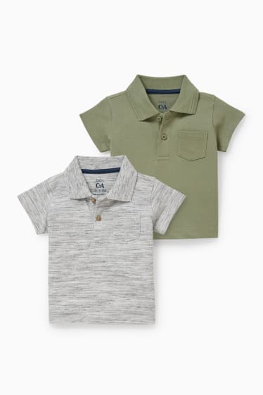 Baby Jungen - Multipack 2er - Baby-Poloshirt - grün