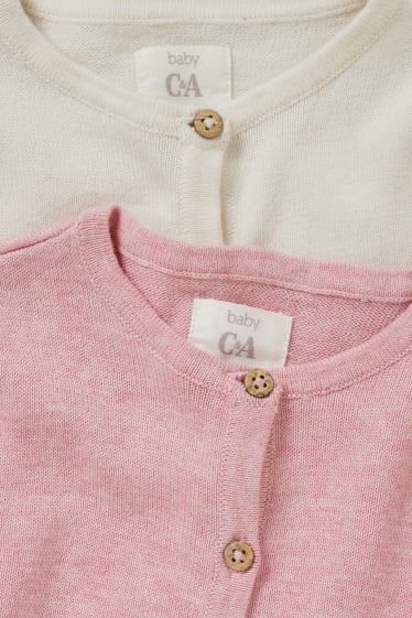 Nadons - Paquet de 2 - jaqueta de punt per a nadó - rosa