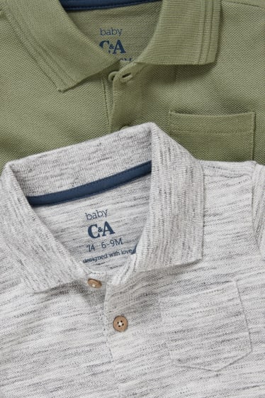 Baby Jungen - Multipack 2er - Baby-Poloshirt - grün