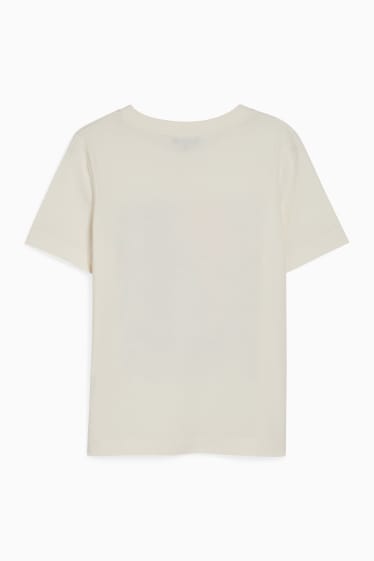 Femmes - T-shirt - blanc crème