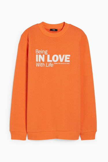 Dames - Sweatshirt - oranje