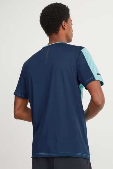 Heren - Sportshirt  - blauw / donkerblauw