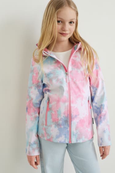 Children - Softshell jacket with hood - rose