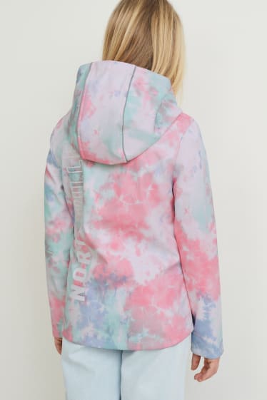 Children - Softshell jacket with hood - rose