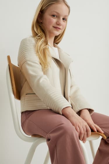 Kinderen: meisjes - Broek - wide leg - bruin