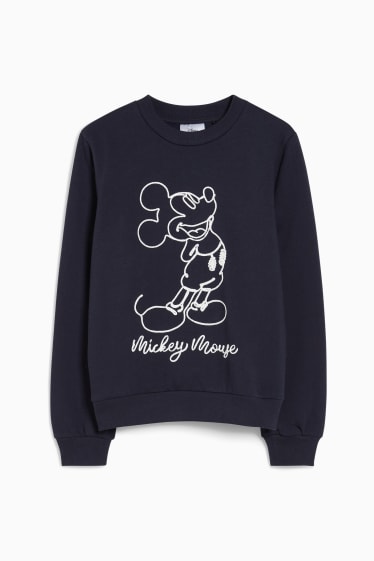 Damen - Sweatshirt - Micky Maus - dunkelblau