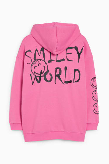 Teens & young adults - CLOCKHOUSE - hoodie - SmileyWorld® - pink