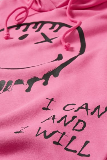 Teens & Twens - CLOCKHOUSE - Hoodie - SmileyWorld® - pink