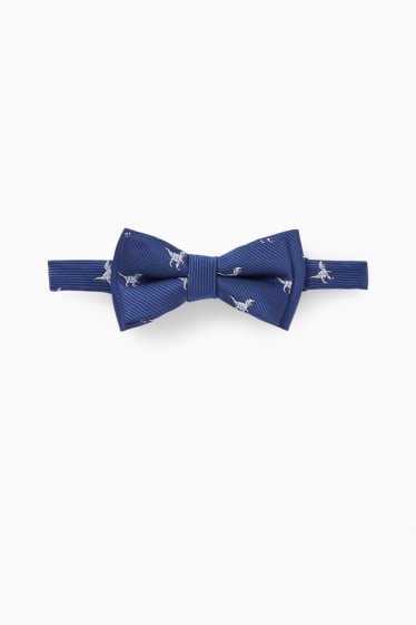 Children - Dinosaur - bow tie - dark blue