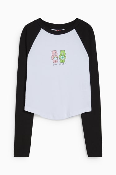 Jóvenes - CLOCKHOUSE - camiseta crop de manga larga - Los osos amorosos - blanco