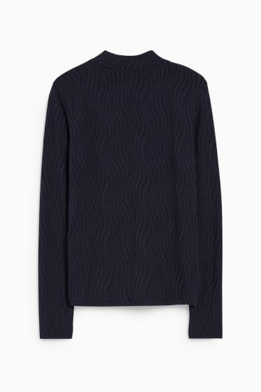 Dames - Longsleeve - donkerblauw