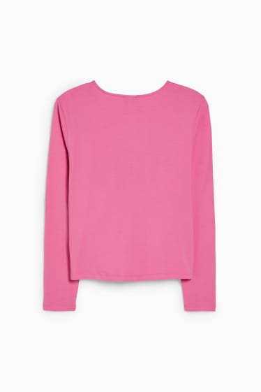 Teens & Twens - CLOCKHOUSE - Langarmshirt mit Kotendetail - pink