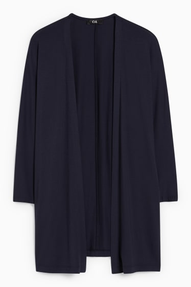 Femmes - Gilet en maille basique - bleu foncé