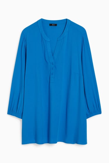 Dames - Blouse - blauw