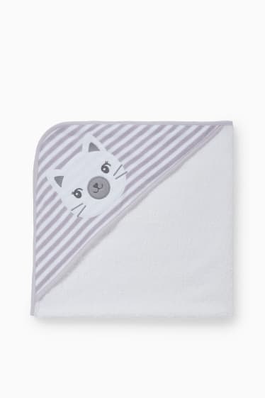 Bébés filles - Serviette à capuche pour bébé - violet clair