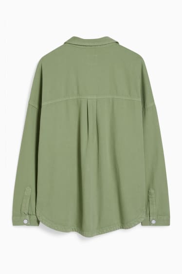 Ados & jeunes adultes - CLOCKHOUSE - veste-chemise - vert clair