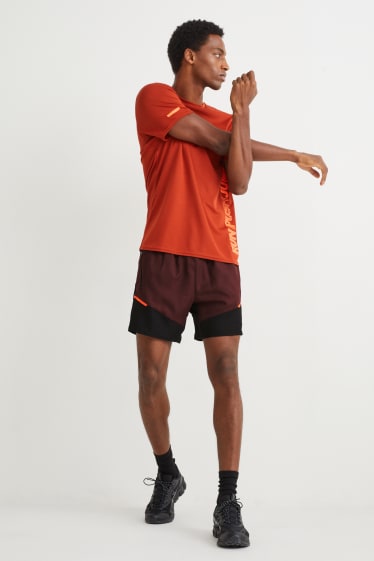 Hommes - Short de sport - marron foncé