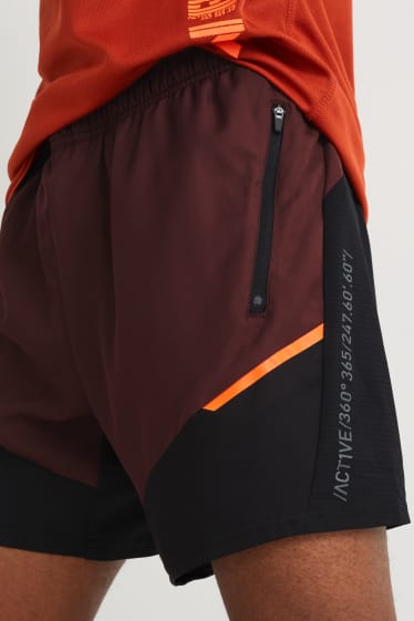Hommes - Short de sport - marron foncé