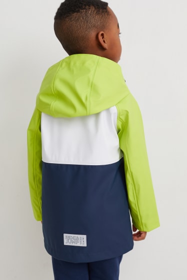 Enfants garçons - Veste de pluie à capuche - blanc
