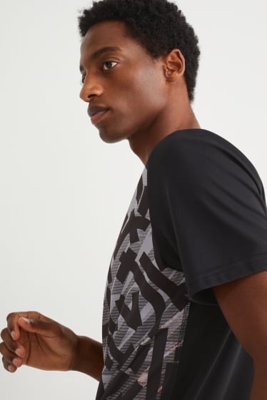Heren - Sportshirt - zwart / wit