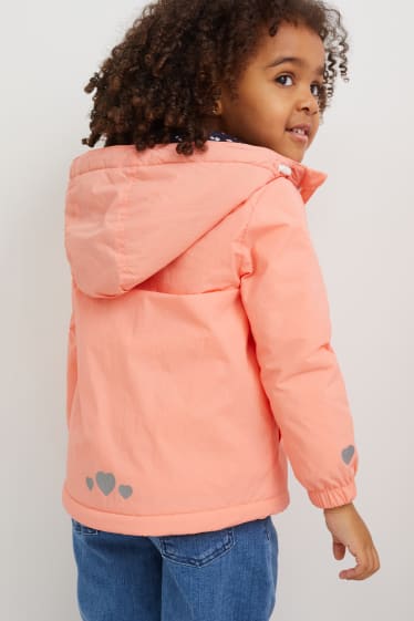 Kinder - Jacke mit Kapuze - pink