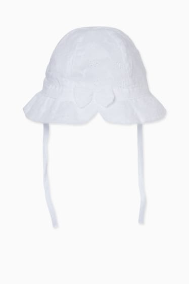 Baby Mädchen - Baby-Hut - weiss