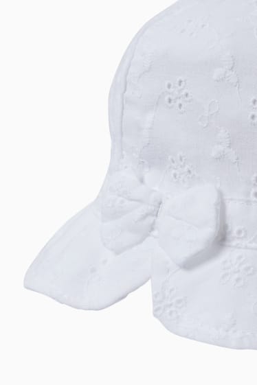 Baby Mädchen - Baby-Hut - weiss