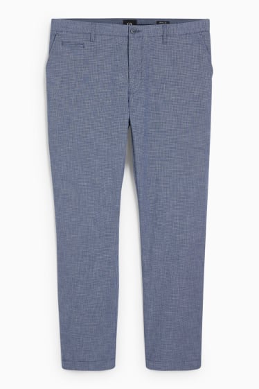 Pánské - Kalhoty chino - slim fit - modrá