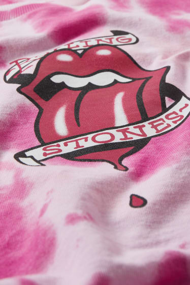 Dames - CLOCKHOUSE - sweatshirt - Rolling Stones - fuchsiarood