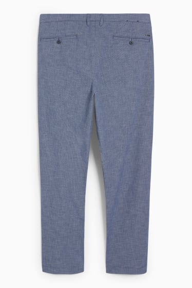 Mężczyźni - Spodnie chino - slim fit - niebieski