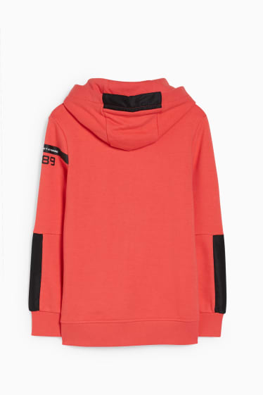 Enfants - Sweat zippé en molleton - motif Augmented Reality - rouge