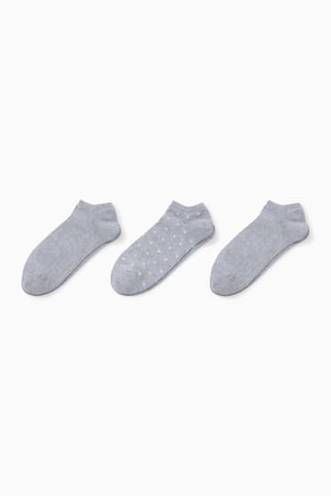 Femmes - Lot de 3 - chaussettes de sport - gris clair
