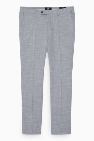 Uomo - Pantaloni coordinabili - slim fit - stretch - LYCRA® - grigio