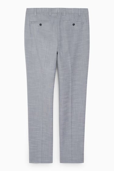 Uomo - Pantaloni coordinabili - slim fit - stretch - LYCRA® - grigio