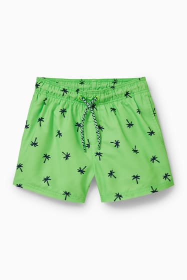 Children Boys - Swim shorts - light green