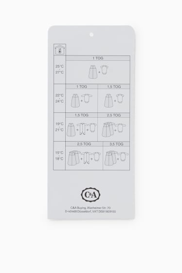 Babys - Baby-Schlafsack - 0-6 Monate - mintgrün