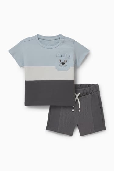 Babys - Babyoutfit - 2-delig - lichtblauw