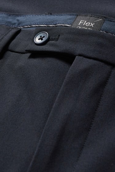 Pánské - Oblekové kalhoty - body fit - Flex - LYCRA® - Mix & Match - tmavomodrá