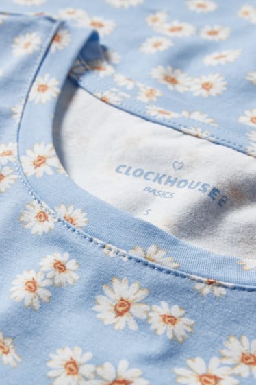 Dames - CLOCKHOUSE - T-shirt - lichtblauw