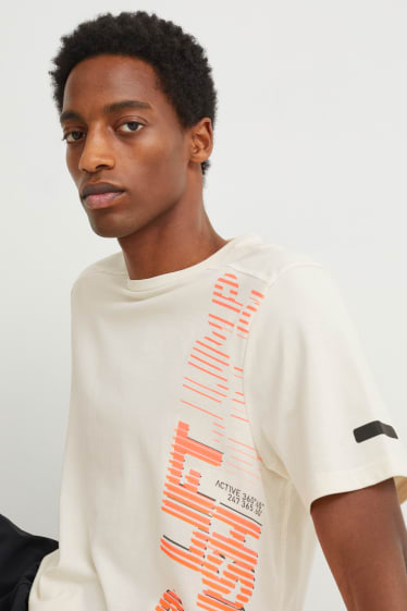 Herren - Funktions-Shirt - cremeweiss