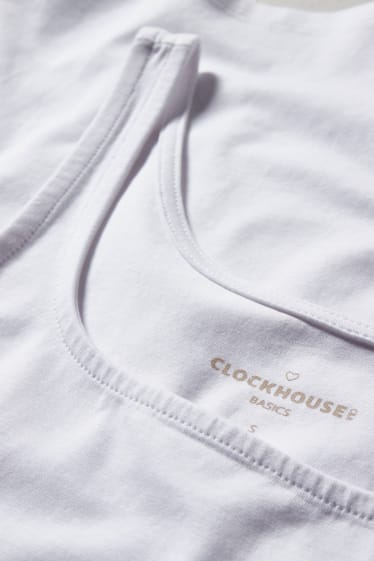 Ragazzi e giovani - CLOCKHOUSE - Recover™ - top - bianco