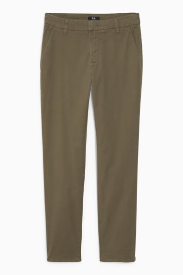 Damen - Chino - Mid Waist - grün