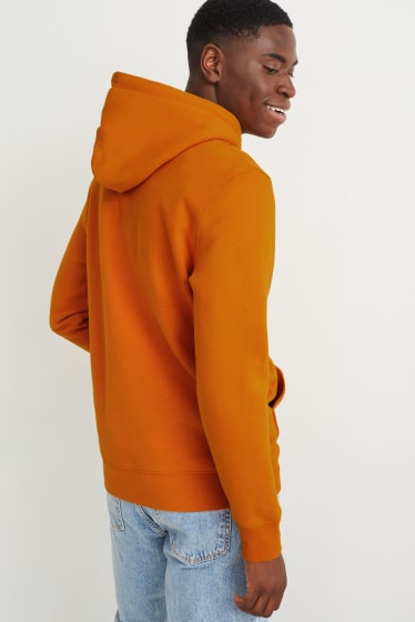 Hombre - Sudadera con capucha - naranja oscuro