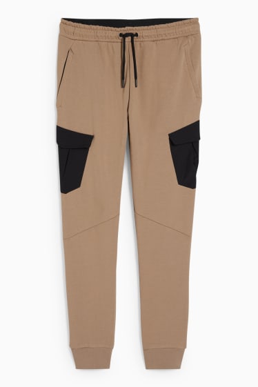 Hommes - Pantalon de jogging - gris-marron