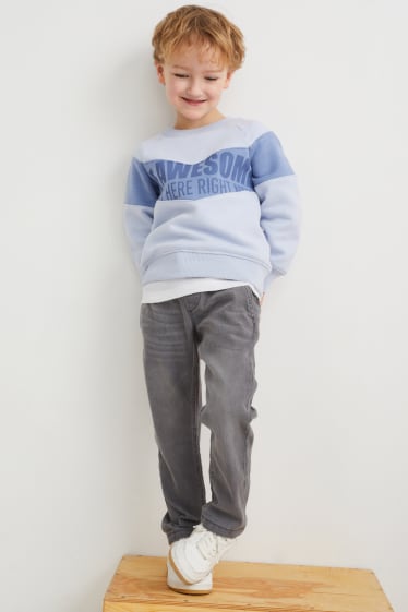 Kinderen - Slim jeans - jeansgrijs