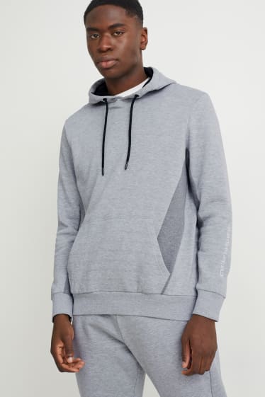 Heren - Hoodie  - licht grijs-mix