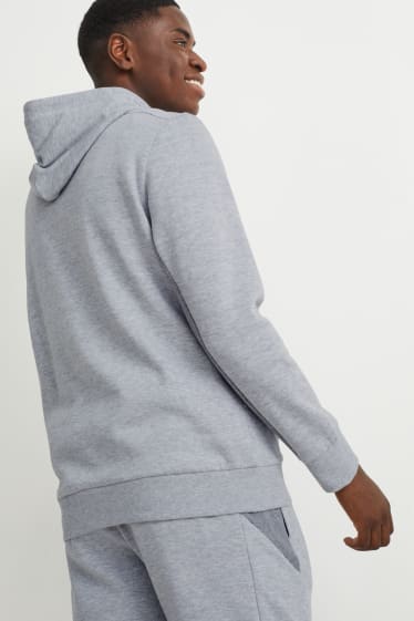 Men - Hoodie  - light gray-melange